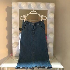 Anthropologie Denim Skirt